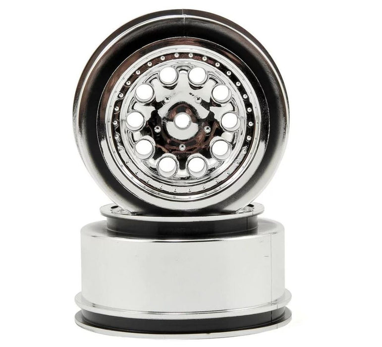 RPM 82333 Chrome Revolver Wheels for Traxxas Slash 2WD and 4x4 Rear 1 Pair