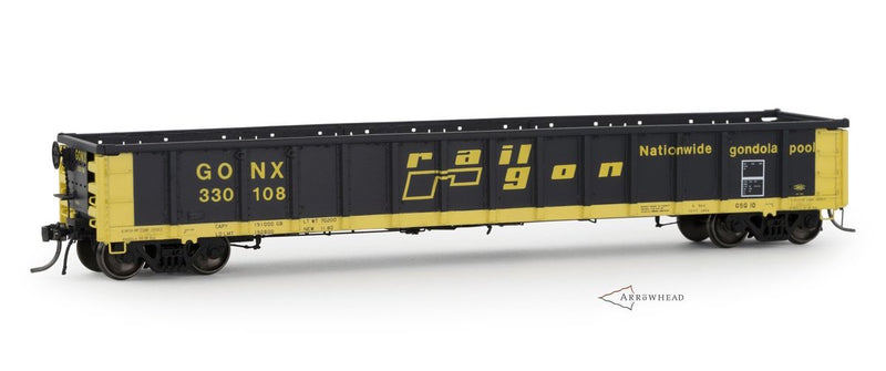 Arrowhead ARR-1211-1 HO Scale Greenville 2494 “Railgon” Gondola GONX #330127