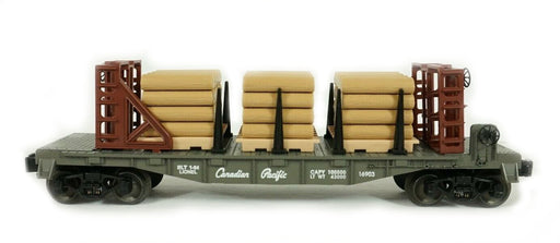 Lionel 6-16903 O Gauge Canadian Pacific Flatcar with Wood Load