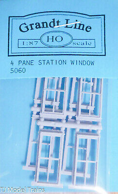 Grandt Line 5060 HO Scale 4 Pane Station Window 30" x 69" (8 Pieces)