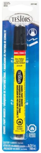Testors 2514C Enamel Paint Marker, Yellow