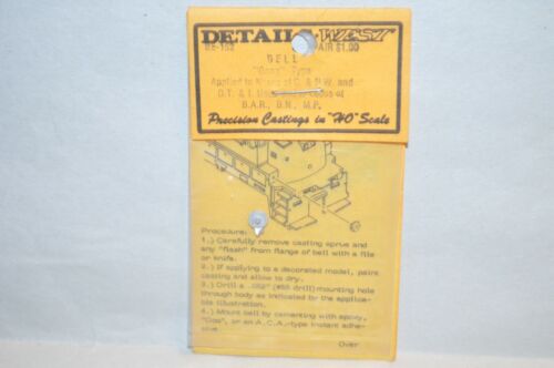 Details West BE-152 HO Scale Gong Type Bell 2 Pack