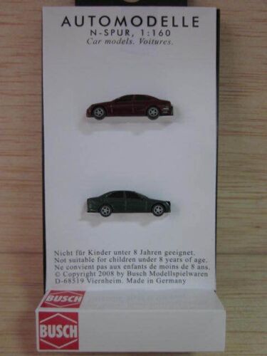 Busch 8315 N Scale Mercedes-Benz C Class 4 Door Sedan 2 Pack (colors may vary)