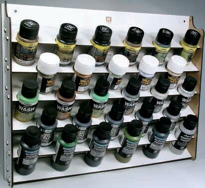 Vallejo 26.009 Wall Mounted Module Paint Display (Holds 28 35ml/60ml Bottles)