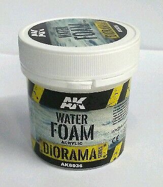 AK Interactive 8036 Diorama Series: Water Foam Acrylic 100ml Bottle