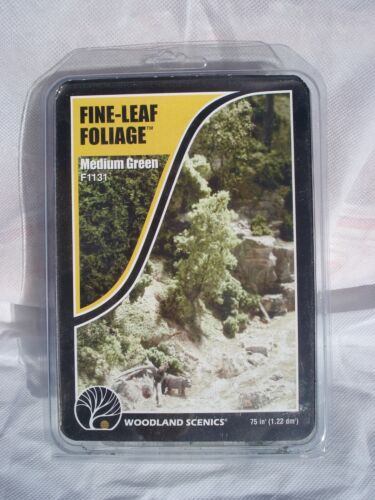 Woodland Scenics F1131 FIne Leaf Foliage - Medium Green (75 cu. in.)