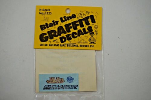 Blair Line 1223 N Scale Modern "Tagger" Graffiti Decals Set #23 ChooChoo/Face