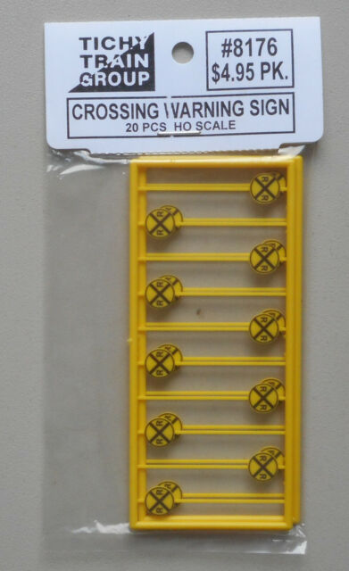 Tichy Train Group 8176 HO Railroad Crossing Warning Signs #1 (20)