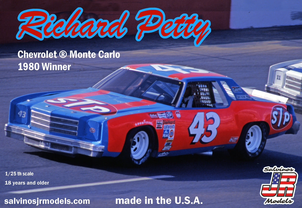 Salvinos JR Models 10751 1/25 Richard Petty Monte Carlo 1980 Race Winner