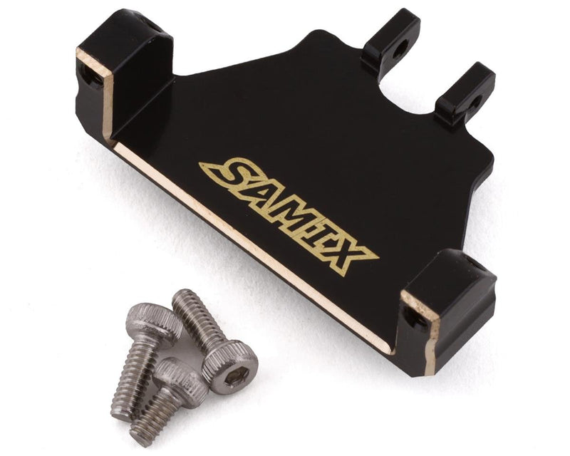 Samix SAMSCX24-4068E SCX24 Black Brass Servo Mount for EcoPower/Emax Servo