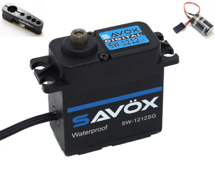 Savox 1212SG-BE Coreless Digital Waterproof Servo Black Edition