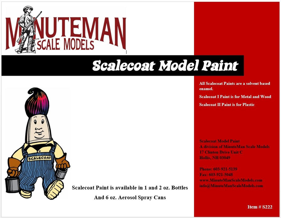 Scalecoat II 20323 (plastic) Enamel Model Paint -Touch-Up Paint Pen for Use on Plastic  - Union Paci