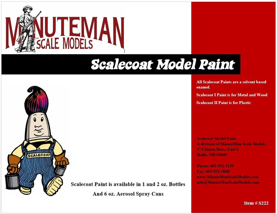 Scalecoat I 10531 (wood or metal) Enamel Model Paint - 1oz - Sanding Sealer