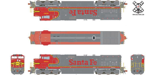 ScaleTrains 31305 Rivet Counter HO Scale GE Dash 9-44CW Santa Fe ATSF 600