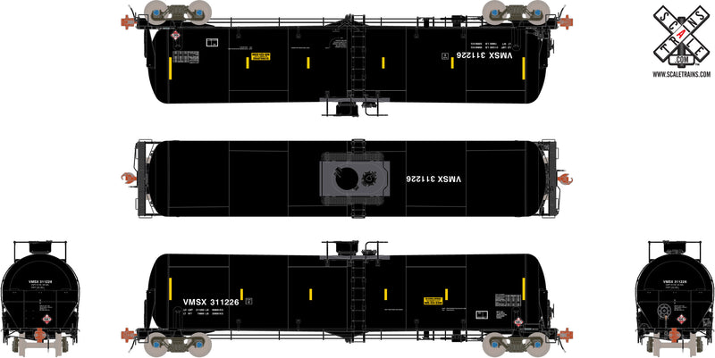 ScaleTrains 31786 Rivet HO Scale Trinity 31K Tank Car w/ Shields Valero Ethanol VMSX 311769
