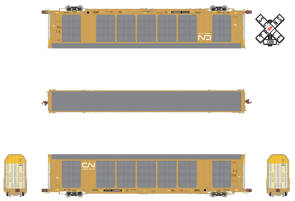 ScaleTrains 32682 Rivet N Scale Gunderson Mult-Max Autorack Canadian National CN/CTGX 690903 