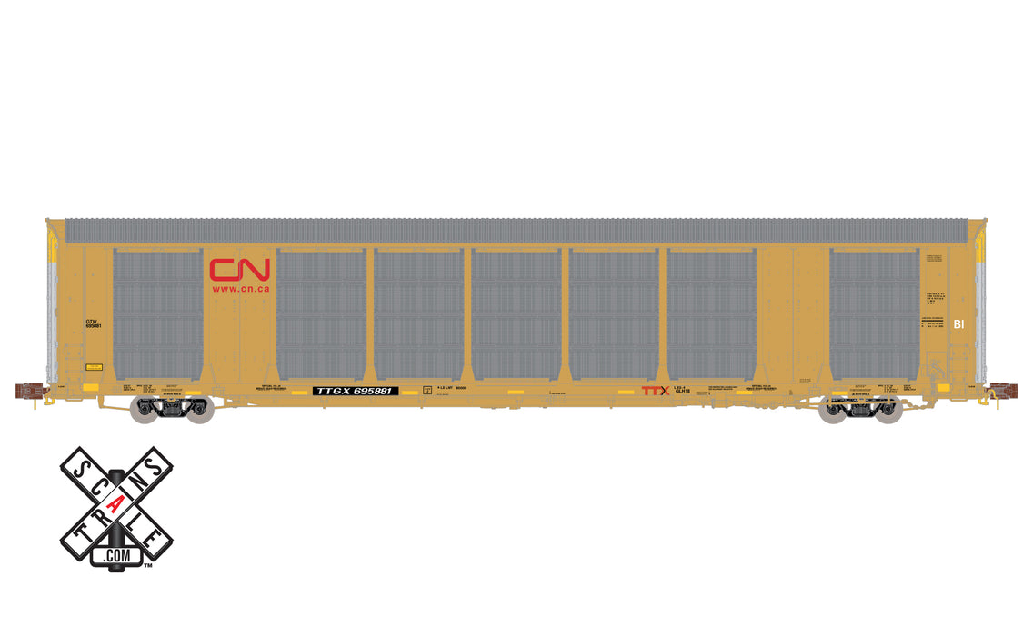 ScaleTrains 32685 Rivet N Scale Gunderson Mult-Max Autorack Canadian National CN/TTGX 695881