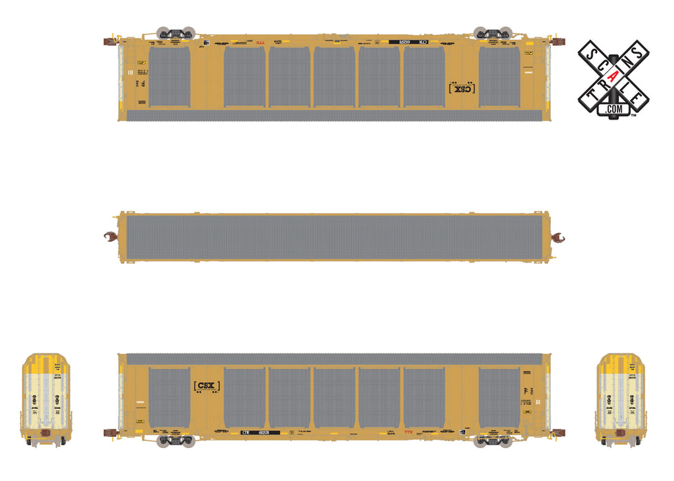ScaleTrains 32692 Rivet N Scale Gunderson Mult-Max Autorack CSX/CTTX 692585 