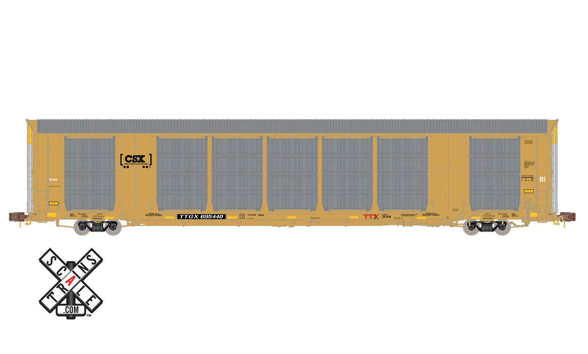ScaleTrains 32695 Rivet N Scale Gunderson Mult-Max Autorack CSX/TTGX 695492