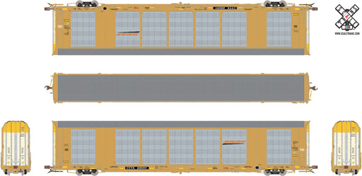 ScaleTrains 32741 HO Scale Gunderson Multi-Max Autorack BNSF (Yellow) CTTX 691345