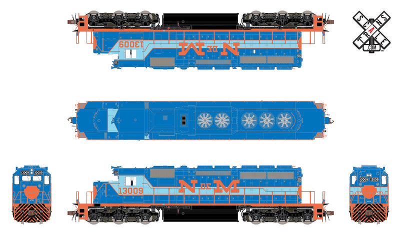 ScaleTrains 32819 Rivet Counter HO Scale EMD SD40-2 N de M 13009 DCC Sound