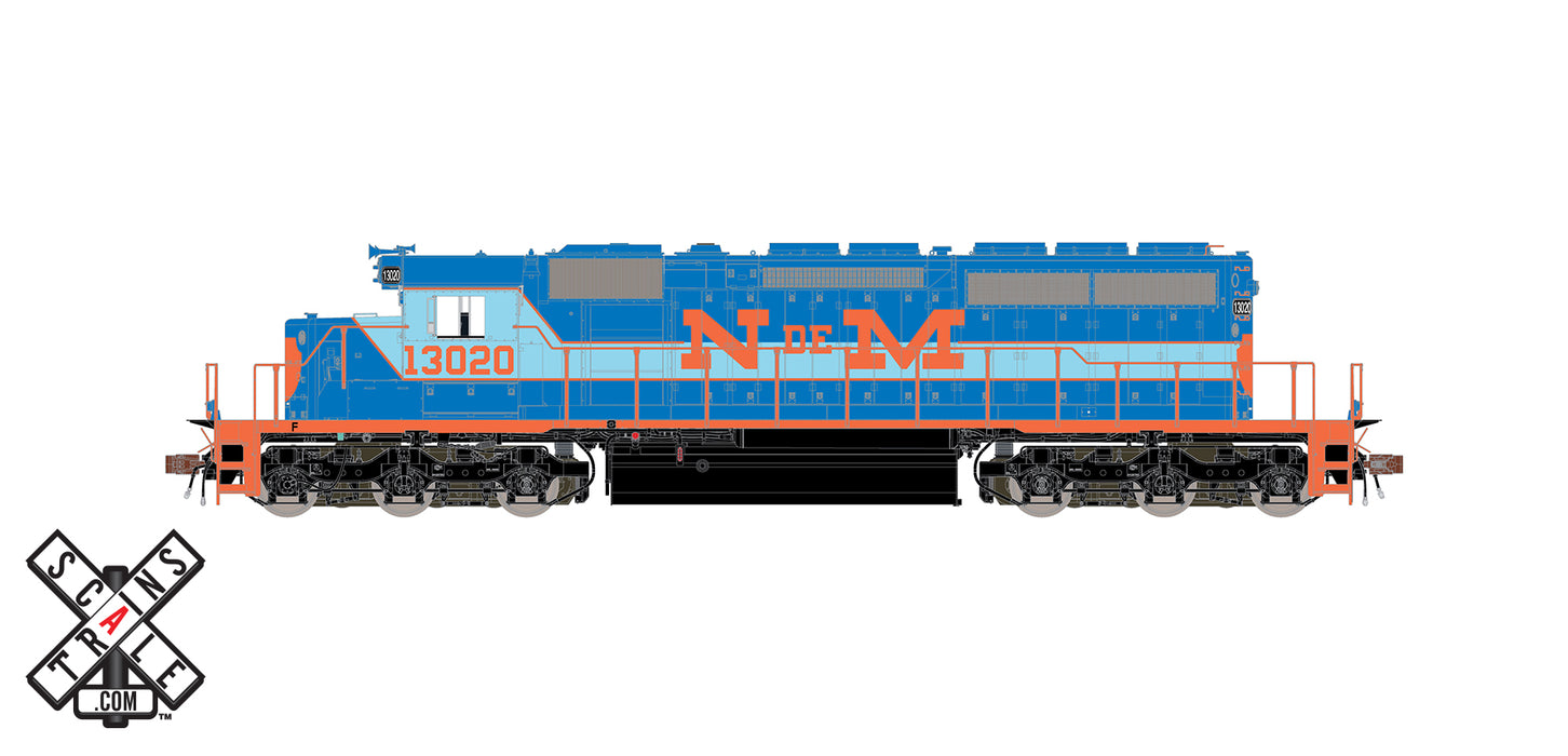 ScaleTrains 32821 Rivet Counter HO Scale EMD SD40-2 N de M 13020 DCC Sound
