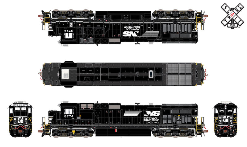 ScaleTrains 32842 Rivet Counter HO GE Dash 9-40C Norfolk Southern NS 8774