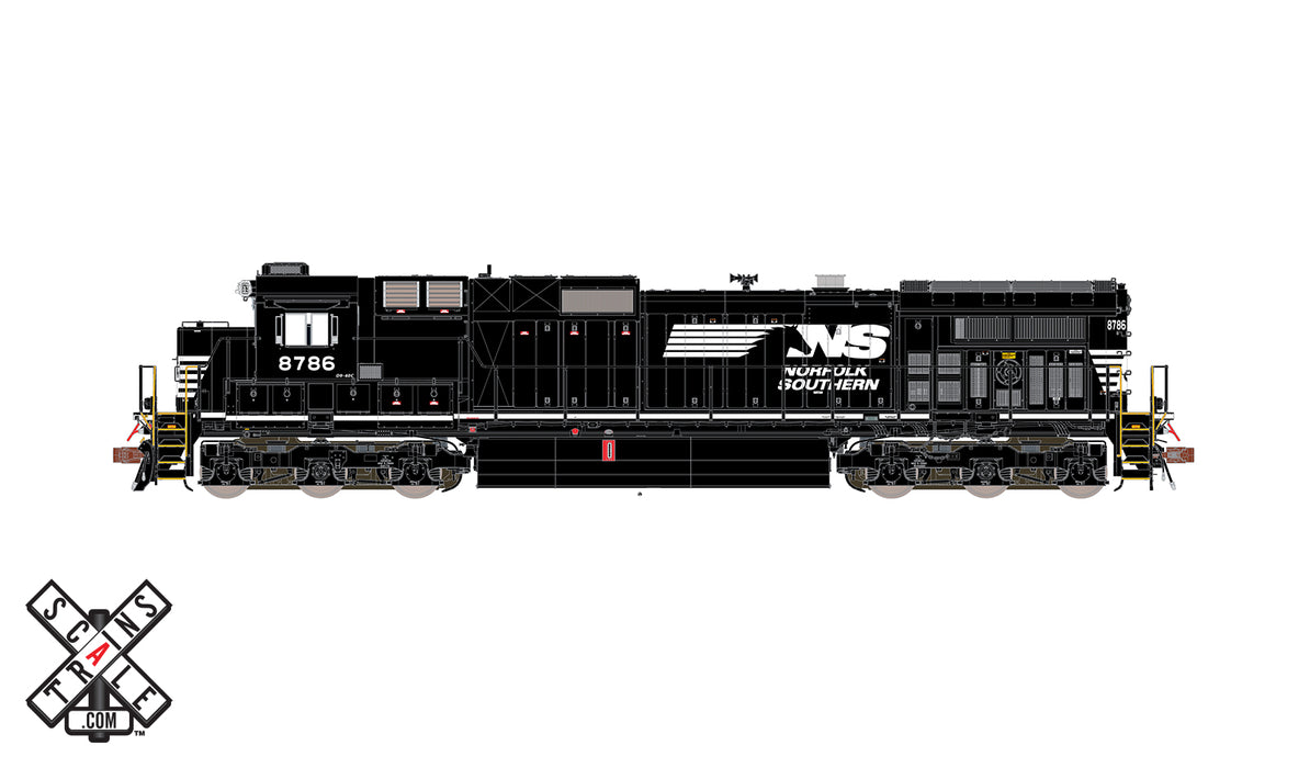 ScaleTrains 32843 Rivet Counter HO Scale GE Dash 9-40C Norfolk Southern NS 8786 DCC LokSound