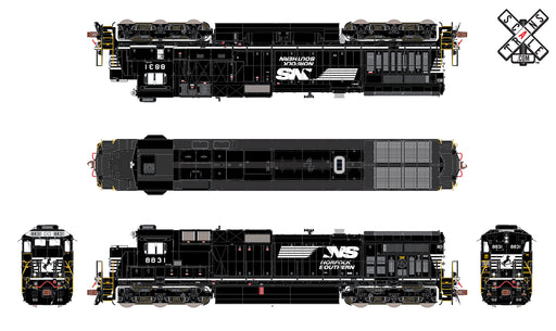 ScaleTrains 32849 Rivet Counter HO Scale GE Dash 9-40C Norfolk Southern NS 8831 DCC LokSound