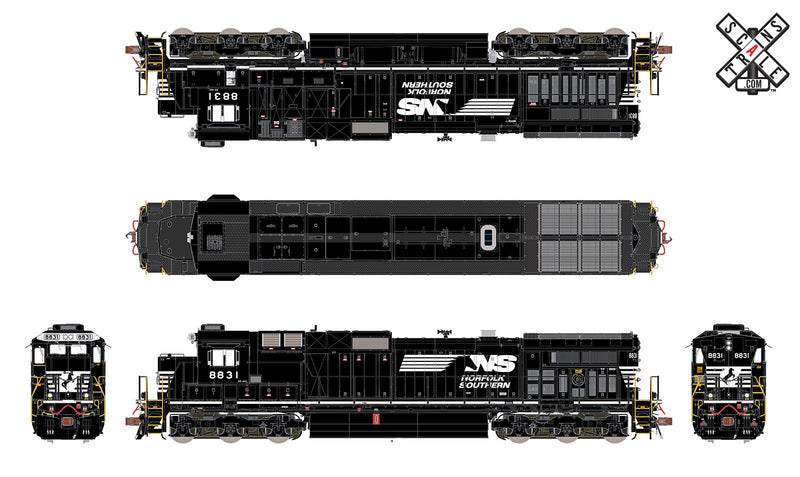 ScaleTrains 32850 Rivet Counter HO GE Dash 9-40C Norfolk Southern NS 8831