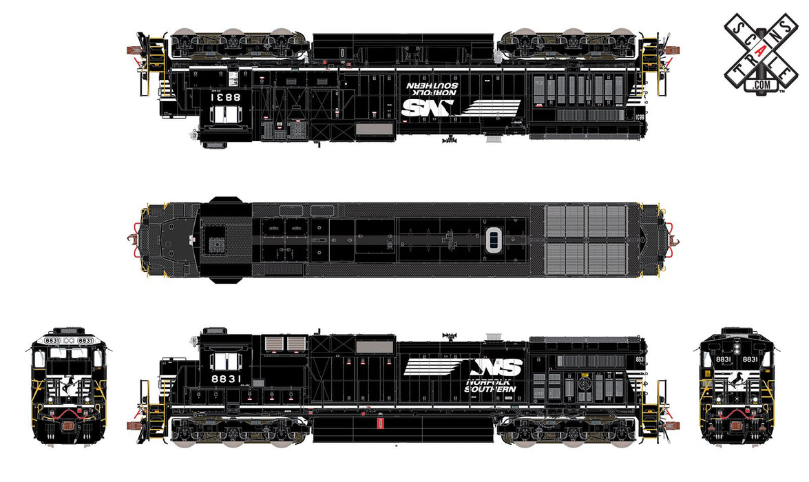 ScaleTrains 32850 Rivet Counter HO GE Dash 9-40C Norfolk Southern NS 8831