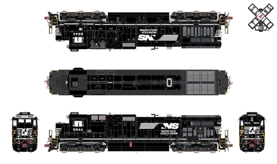 ScaleTrains 32852 Rivet Counter HO GE Dash 9-40C Norfolk Southern NS 8844