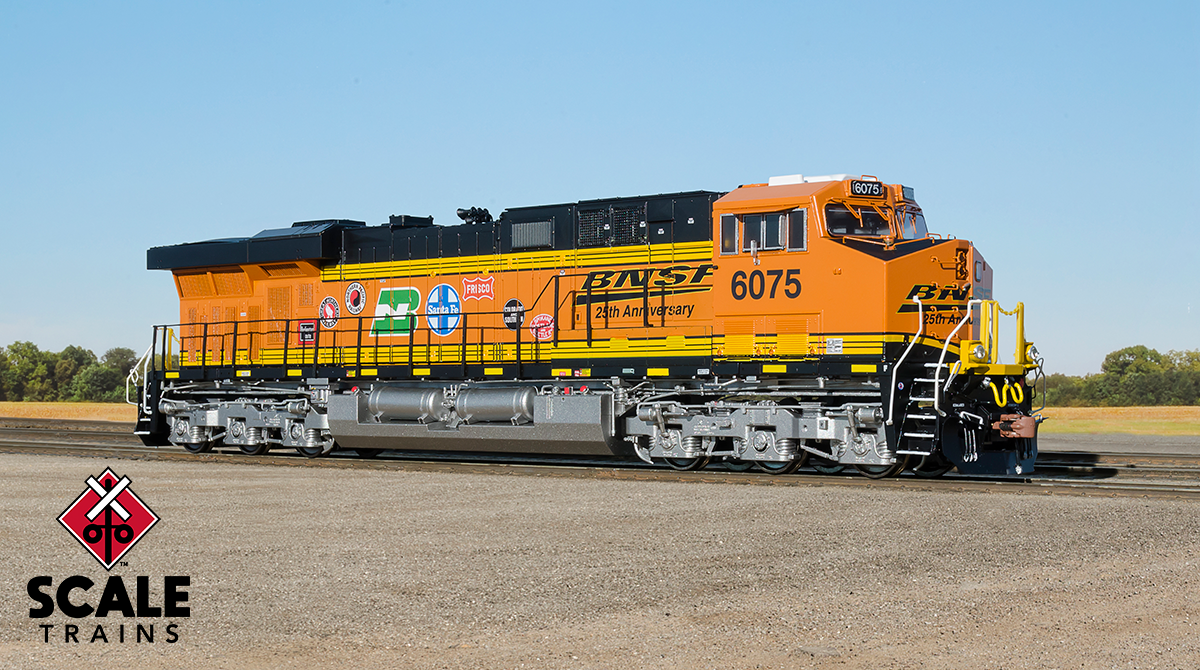 ScaleTrains 32888 Rivet HO Scale GE ES44AC BNSF 25th Anniversary 6075
