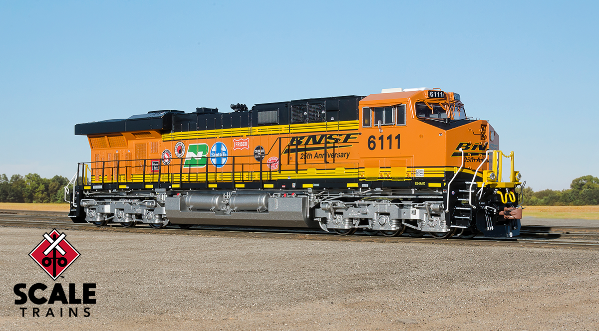 ScaleTrains 32891 Rivet HO Scale GE ES44AC BNSF 25th Anniversary 6111 DCC LokSoundScaleTrains 32891 Rivet HO Scale GE ES44AC BNSF 25th Anniversary 6111 DCC LokSound