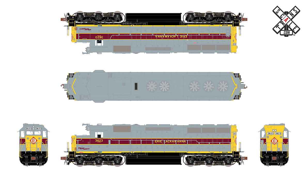 ScaleTrains 32903 HO Scale EMD SD45 Erie Lackawanna EL 3623