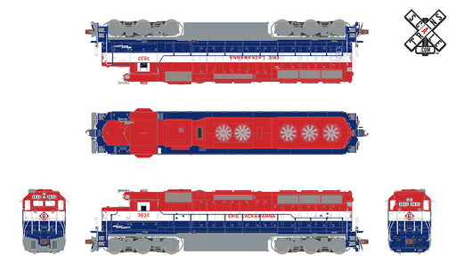 ScaleTrains 32910 HO Scale EMD SD45 Erie Lackawanna EL Bicentennial 3632 DCC Sound