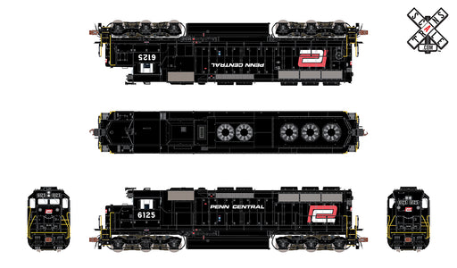 ScaleTrains 32914 HO Scale EMD SD45 Penn Central (Red P) PC 6125 DCC Sound