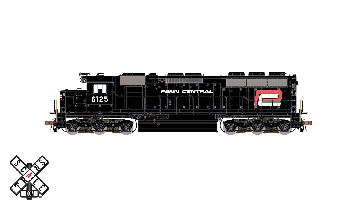 ScaleTrains 32914 HO Scale EMD SD45 Penn Central (Red P) PC 6125 DCC Sound