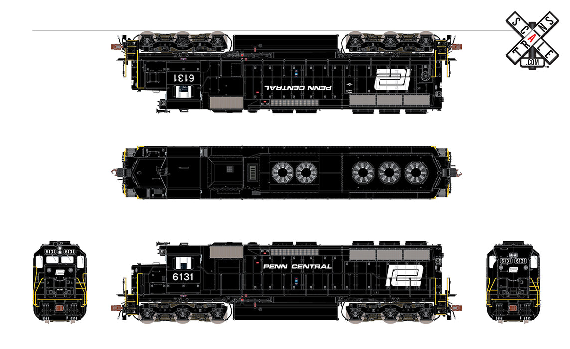 ScaleTrains 32918 HO Scale EMD SD45 Penn Central PC 6131 DCC Sound