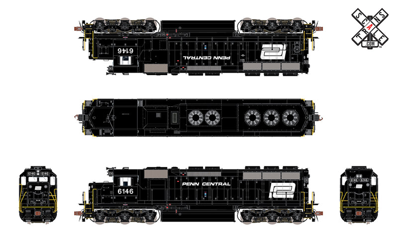 ScaleTrains 32920 HO Scale EMD SD45 Penn Central PC 6146 DCC Sound