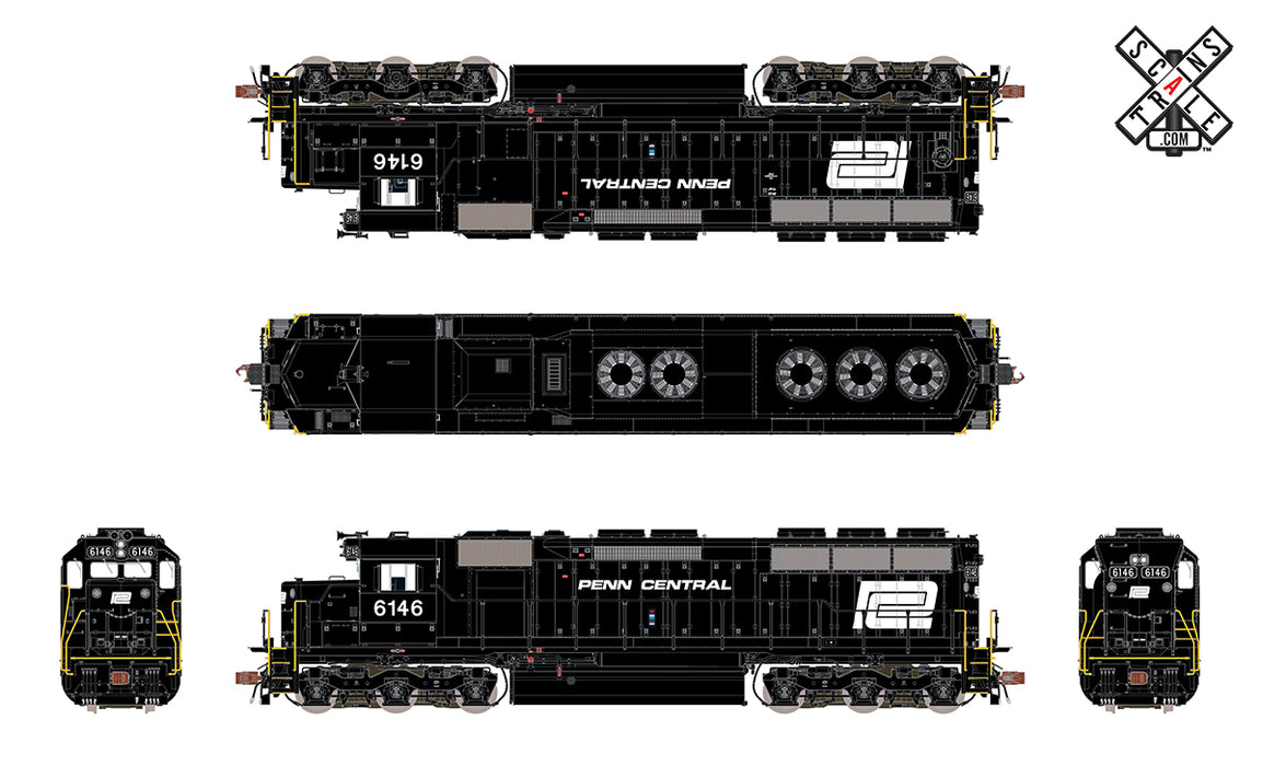 ScaleTrains 32920 HO Scale EMD SD45 Penn Central PC 6146 DCC Sound