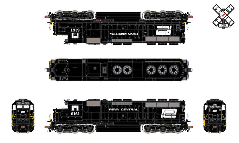 ScaleTrains 32923 HO Scale EMD SD45 Penn Central PC 6161