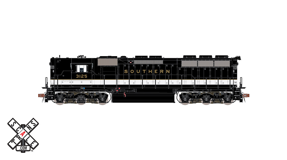 ScaleTrains 32925 HO Scale EMD SD45 Southern (Gold Lettering) 3125