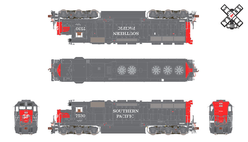 ScaleTrains 32944 HO Scale EMD SD45 Southern Pacific SP 7530 DCC Sound