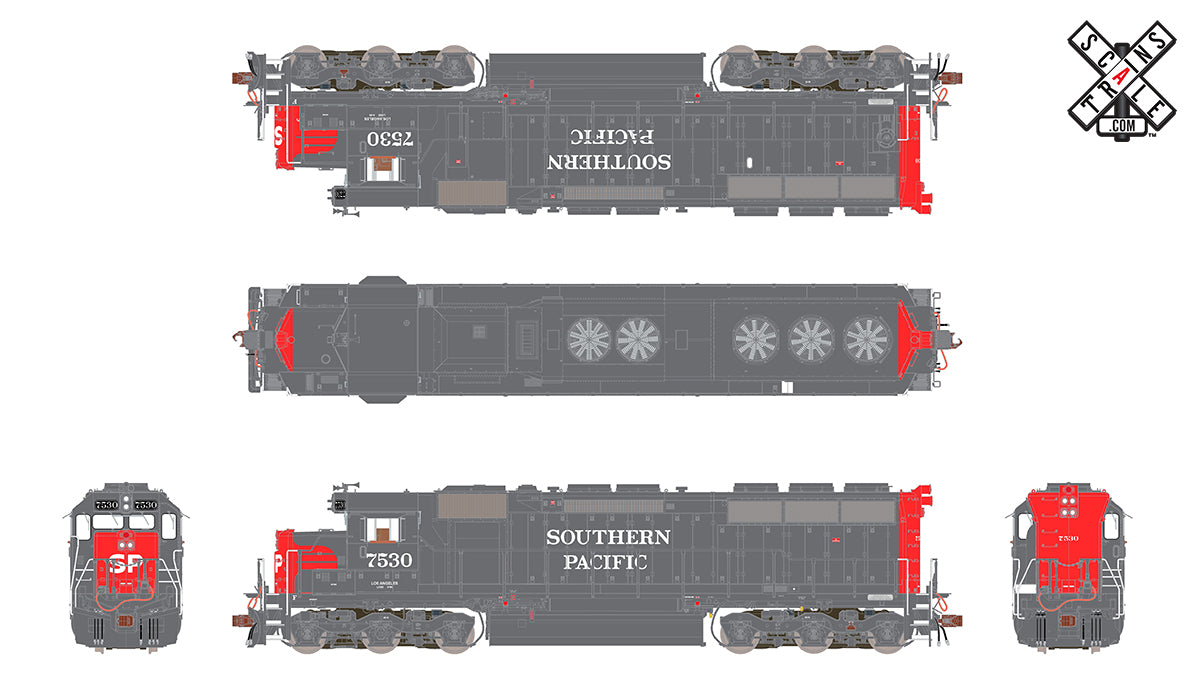 ScaleTrains 32944 HO Scale EMD SD45 Southern Pacific SP 7530 DCC Sound