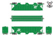 ScaleTrains 33022 HO Scale Rivet Counter PS-2CD 4785 Covered Hopper Burlington Northern BN 464789
