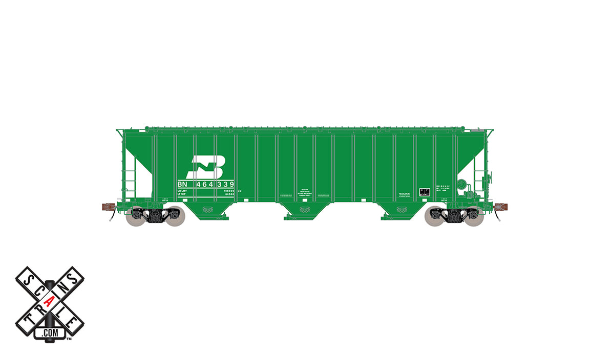 ScaleTrains 33025 HO Scale Rivet Counter PS-2CD 4785 Covered Hopper Burlington Northern BN 464856