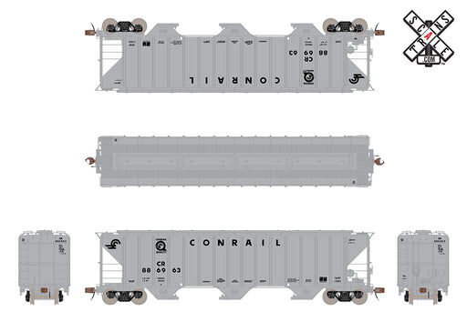 ScaleTrains 33027 HO Scale Rivet Counter PS-2CD 4785 Covered Hopper Conrail Quality CR 886963