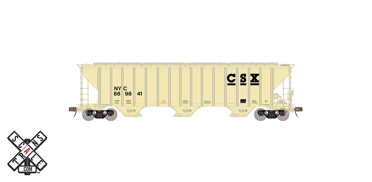 ScaleTrains 33034 HO Scale Rivet Counter PS-2CD 4785 Covered Hopper CSX / NYC 889841