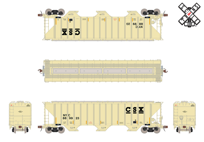 ScaleTrains 33035 HO Scale Rivet Counter PS-2CD 4785 Covered Hopper CSX / NYC 889923